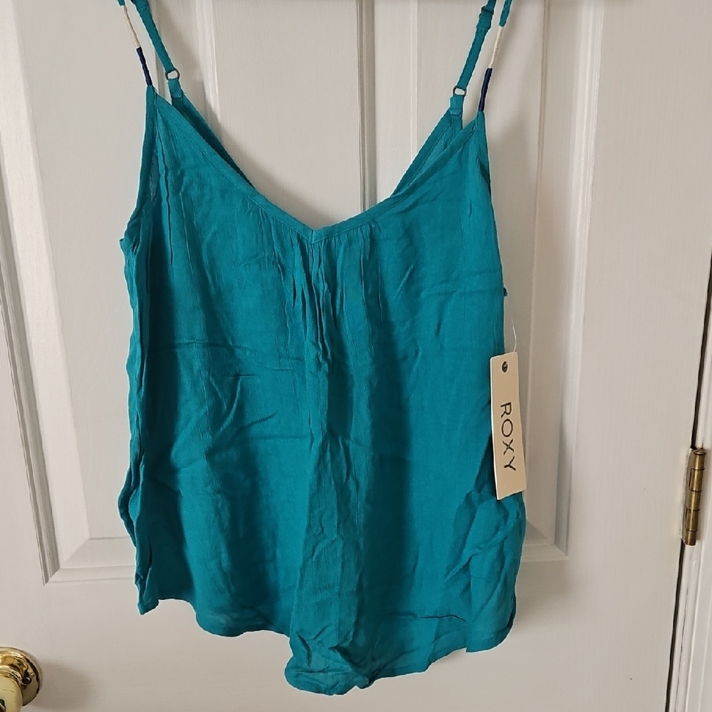 3/$18 Roxy Teal Camisole Top